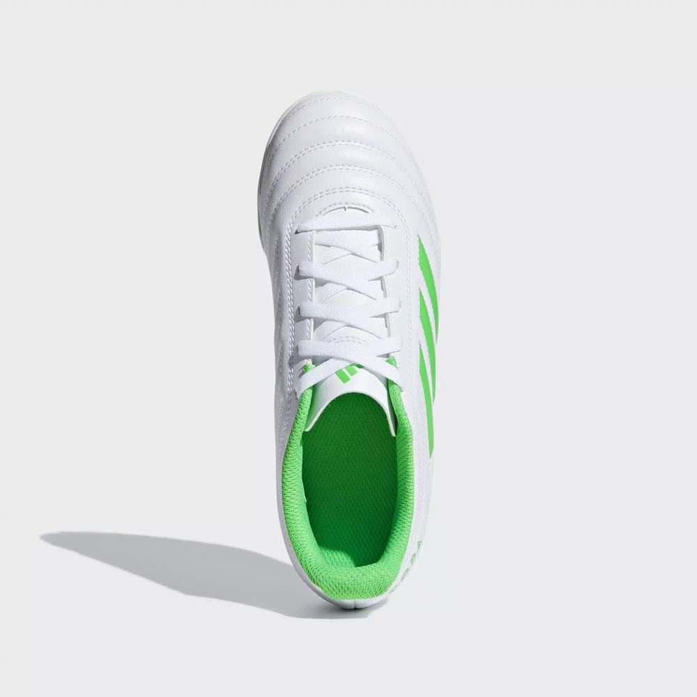 Adidas Copa 19.4 Turf Tenis De Futbol Blancos Para Niño (MX-72662)